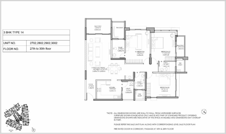 3bhk type14 shapoorji pallonji parkwest