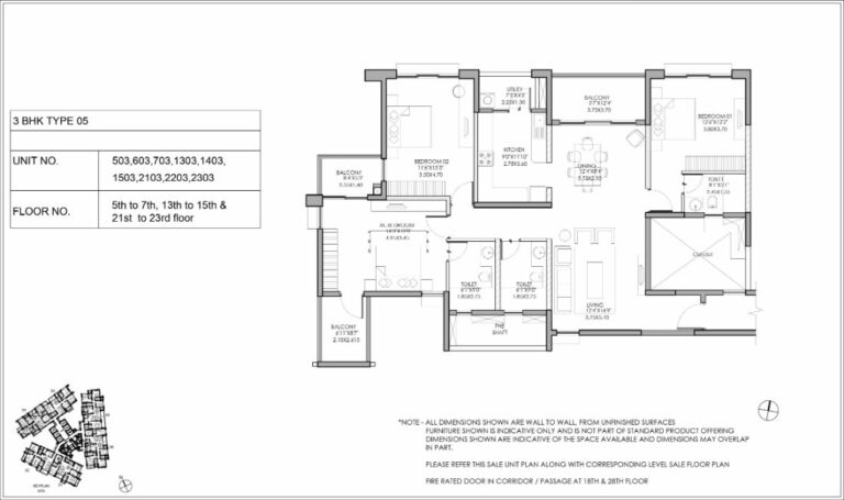 3bhk type5 shapoorji pallonji parkwest
