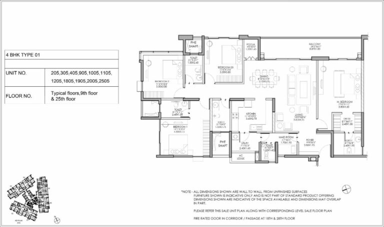 4bhk type1 shapoorji pallonji parkwest