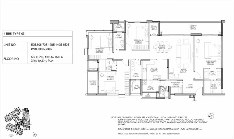 4bhk type3 shapoorji pallonji parkwest