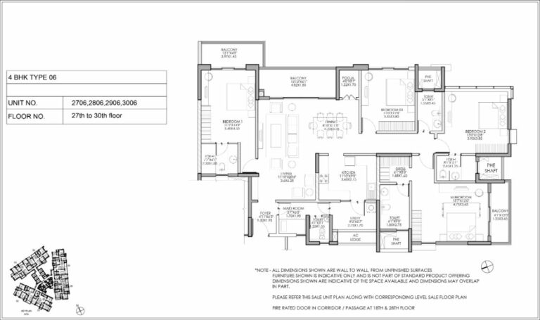 4bhk type6 shapoorji pallonji parkwest
