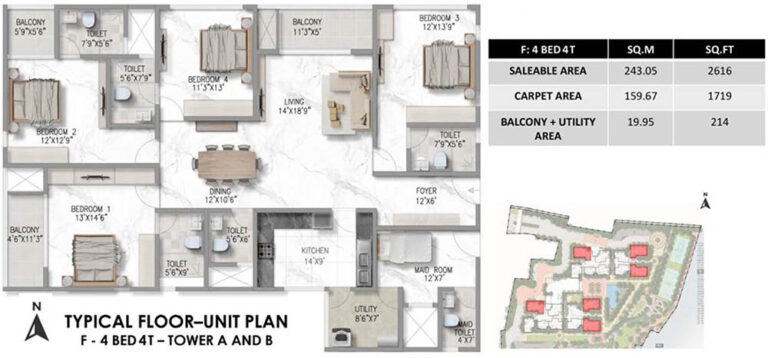 4BHK4T-2616-Prestige-Marathahalli-Whitefield
