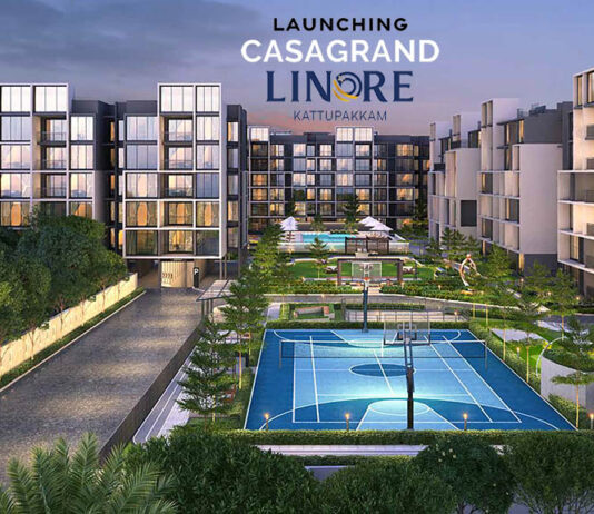 main elevation casagrand linore chennai