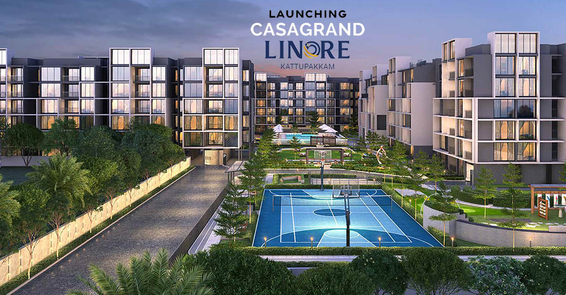 main elevation casagrand linore chennai