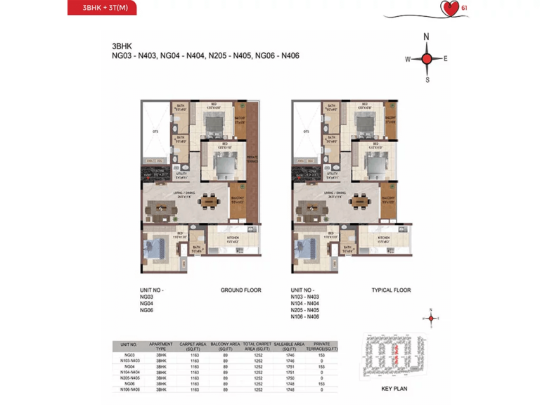 3bhk 1750 casagrand amor bannerghatta