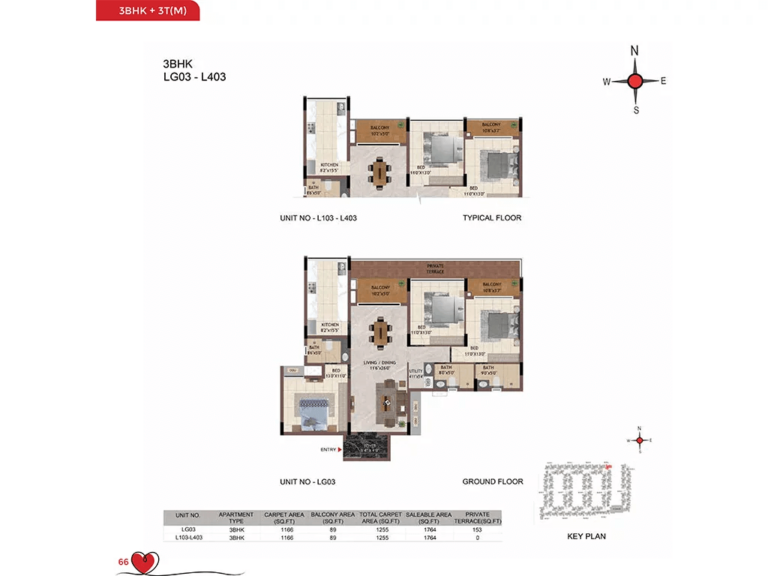 3bhk 1764 casagrand amor bannerghatta