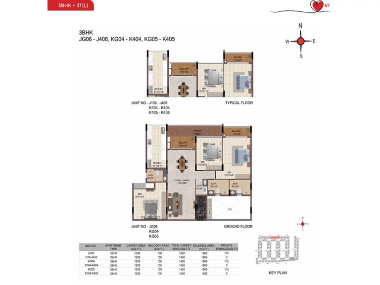 3bhk 1985 casagrand amor bannerghatta