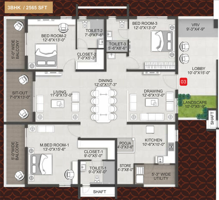 3bhk 2565 team4 arka by team4 lifespaces