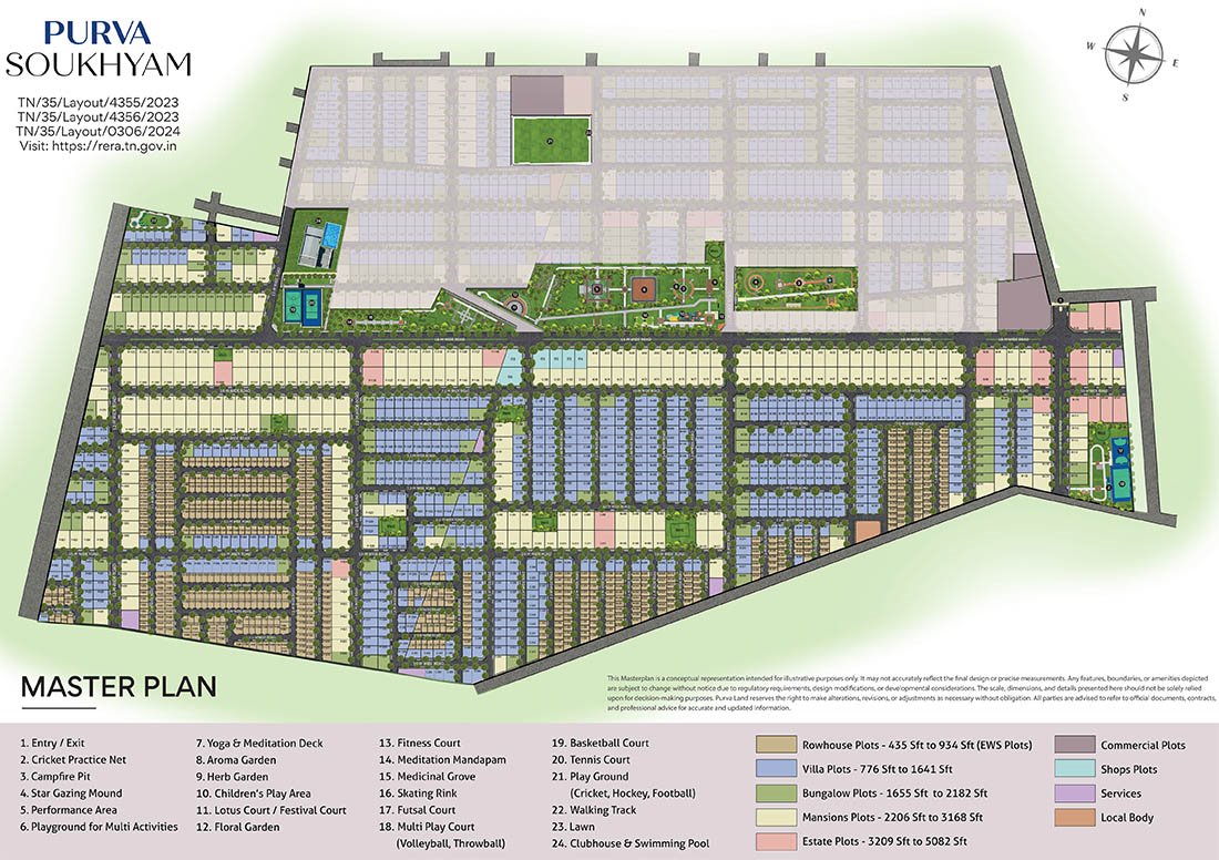 master plan purva soukhyam plots purva plots in chennai