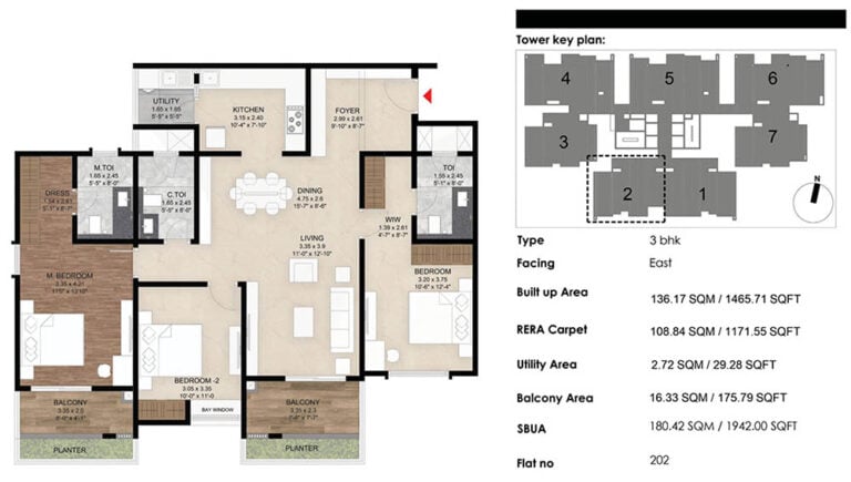 3bhk 1465 mana the right life mana skanda the right life