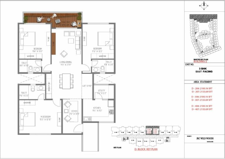 3bhk 2100 jrc wild woods