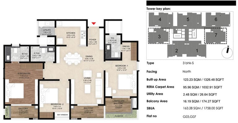 3bhk comfort 1326 mana the right life mana skanda the right life