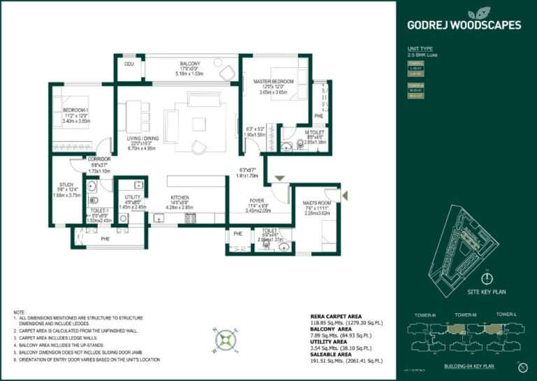 2.5BHK Luxe 2061 - Godrej Woodscapes Godrej Budigere Cross Godrej Whitefield