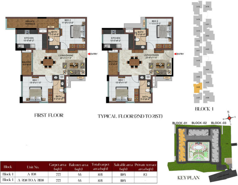 2BHK 1184 - Casagrand Massimo Chennai