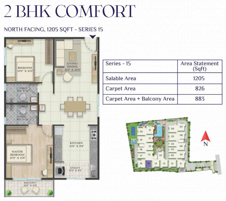 2BHK 1205 - Abhee Riviera Royale