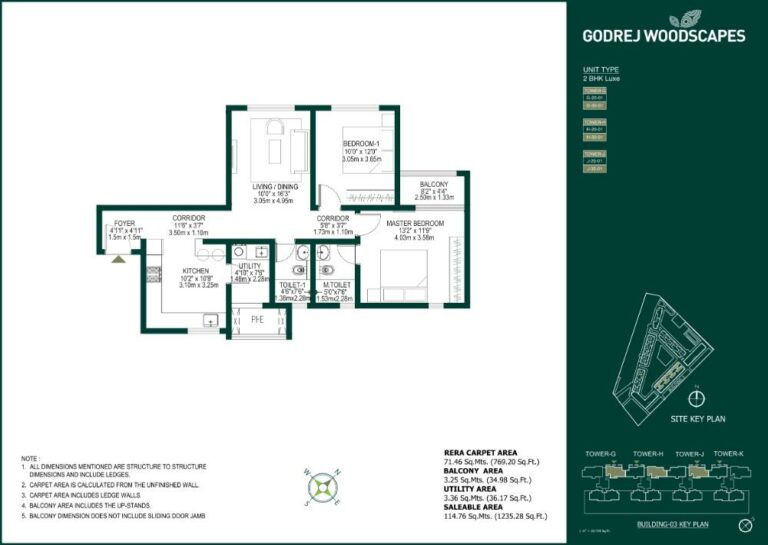 2BHK Luxe 1235 - Godrej Woodscapes Godrej Budigere Cross Godrej Whitefield