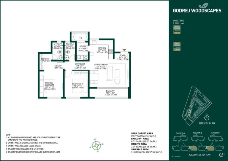 2BHK Luxe 1257 - Godrej Woodscapes Godrej Budigere Cross Godrej Whitefield