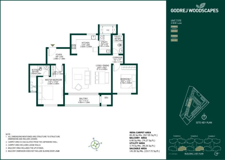 2BHK Luxe 1517 - Godrej Woodscapes Godrej Budigere Cross Godrej Whitefield