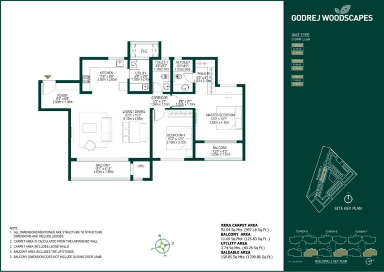 2BHK Luxe 1709 - Godrej Woodscapes Godrej Budigere Cross Godrej Whitefield