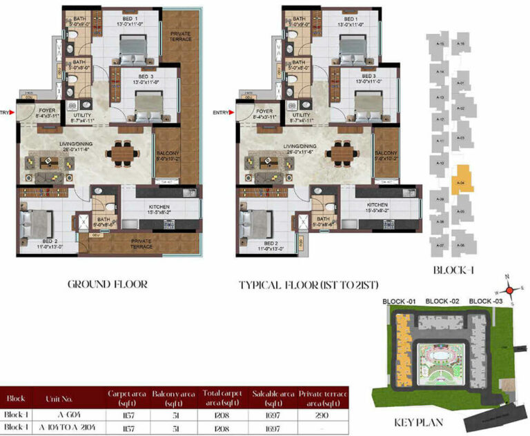 3BHK 1697 - Casagrand Massimo Chennai