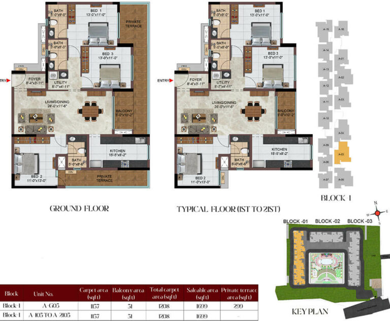 3BHK 1699 - Casagrand Massimo Chennai