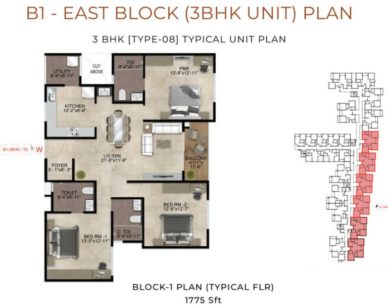 3BHK 1775 - Nandi Meraki
