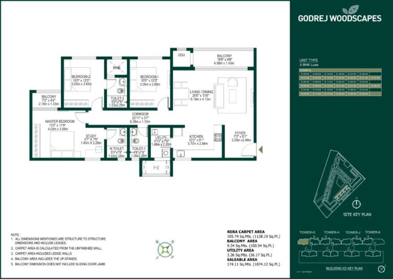 3BHK Luxe 1874 - Godrej Woodscapes Godrej Budigere Cross Godrej Whitefield