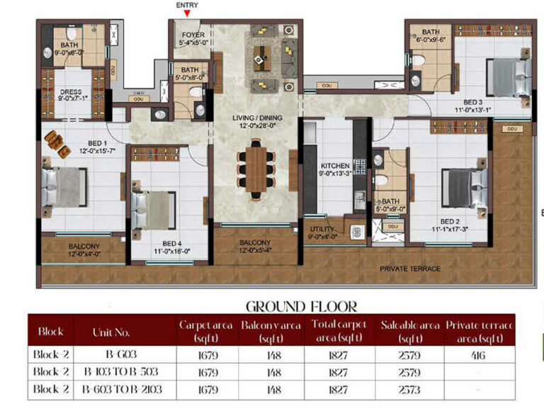 4BHK 2579 - Casagrand Massimo Chennai