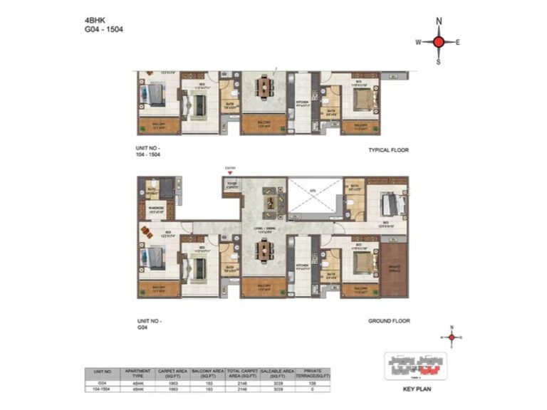4BHK 3039 - Casagrand Casablanca