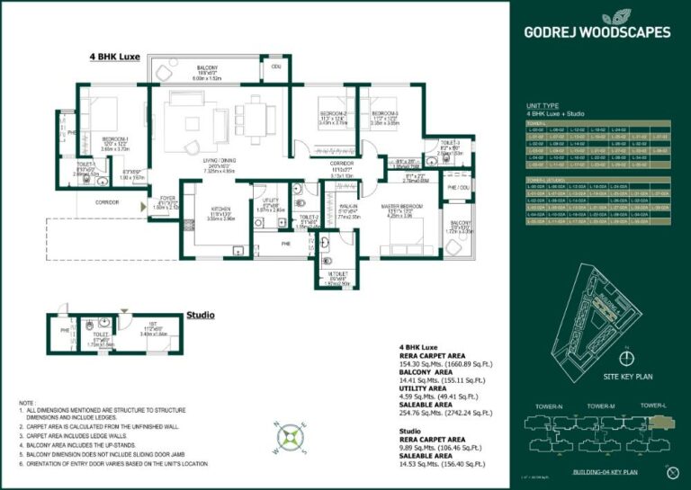4BHK Luxe+Studio 2898 - Godrej Woodscapes Godrej Budigere Cross Godrej Whitefield