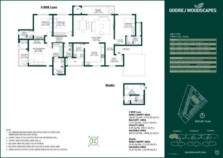 4BHK Luxe+Studio 3012 - Godrej Woodscapes Godrej Budigere Cross Godrej Whitefield
