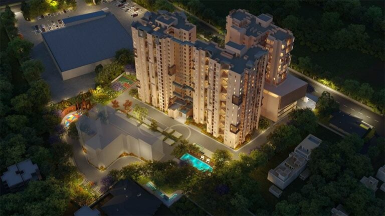 Aerial Night - Artismo Millionaire Tower