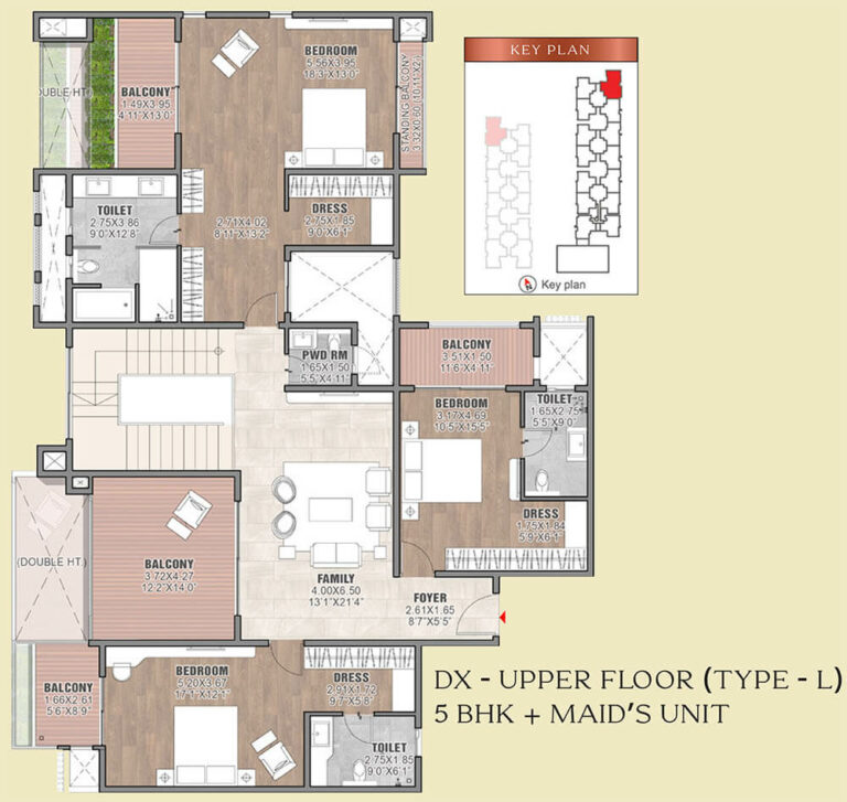 Duplex 5BHK+Maids Upper 5947 - Brigade Insignia Yelahanka