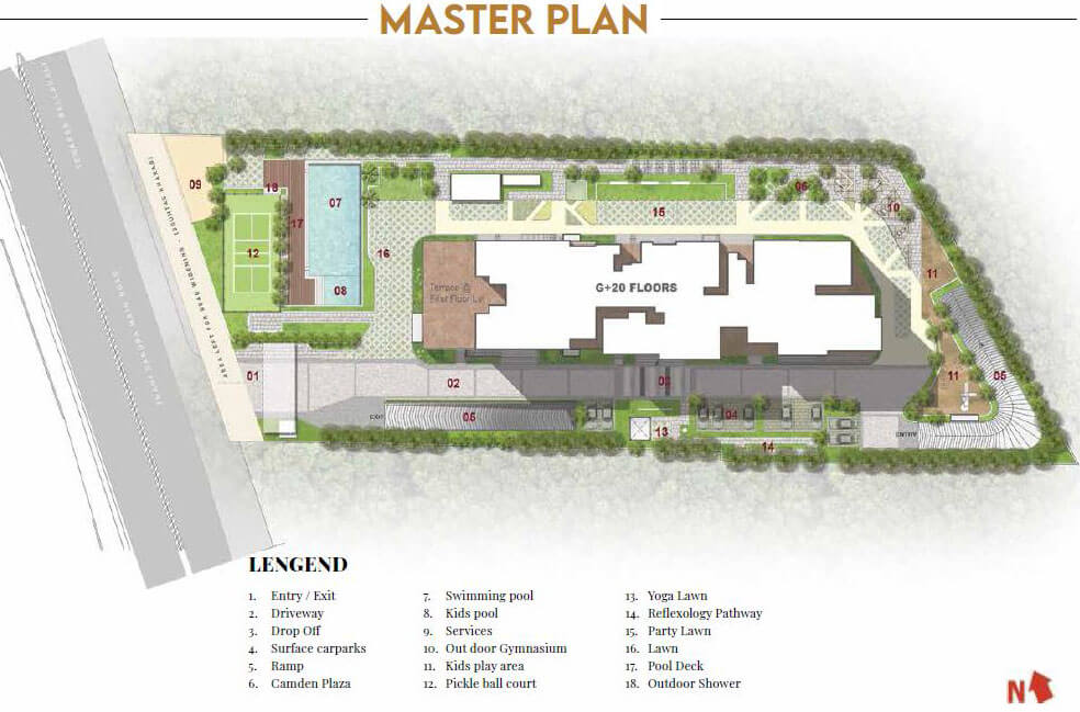 Master Plan - Prestige Camden Gardens