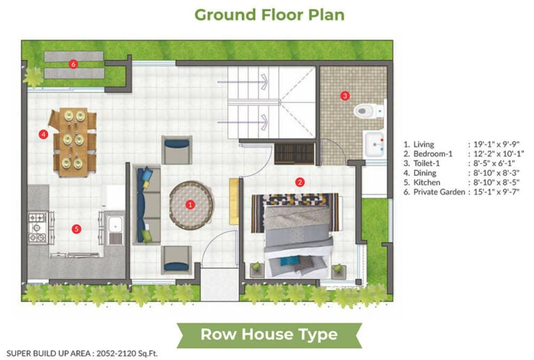 Row House Ground Floor - Aratt Cityscapes