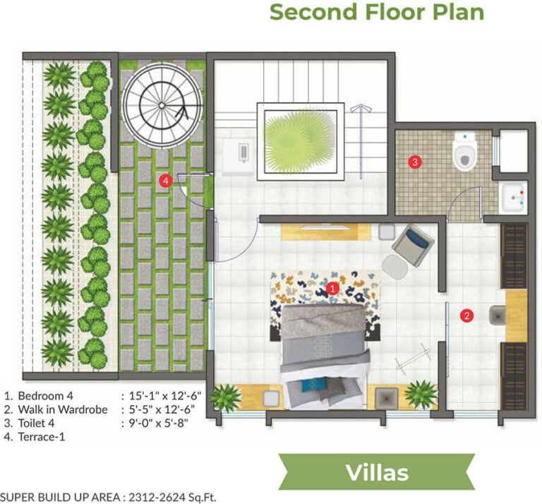 Villas Second Floor - Aratt Cityscapes