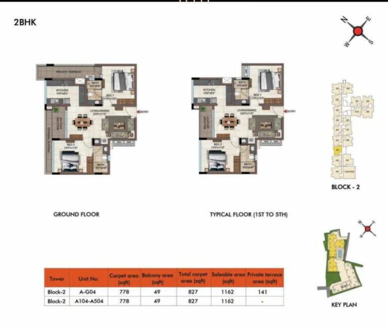 2BHK 1162 - Casagrand Estilo Pallavaram
