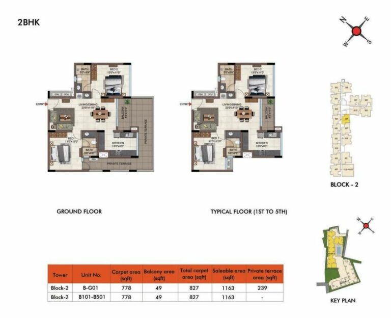 2BHK 1163 - Casagrand Estilo Pallavaram