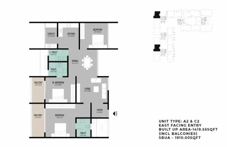 3BHK 1910 - ELV High Garden Whitefield