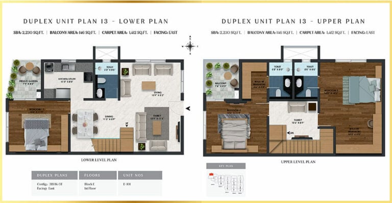 3BHK Duplex 2230 - SBR Florenso