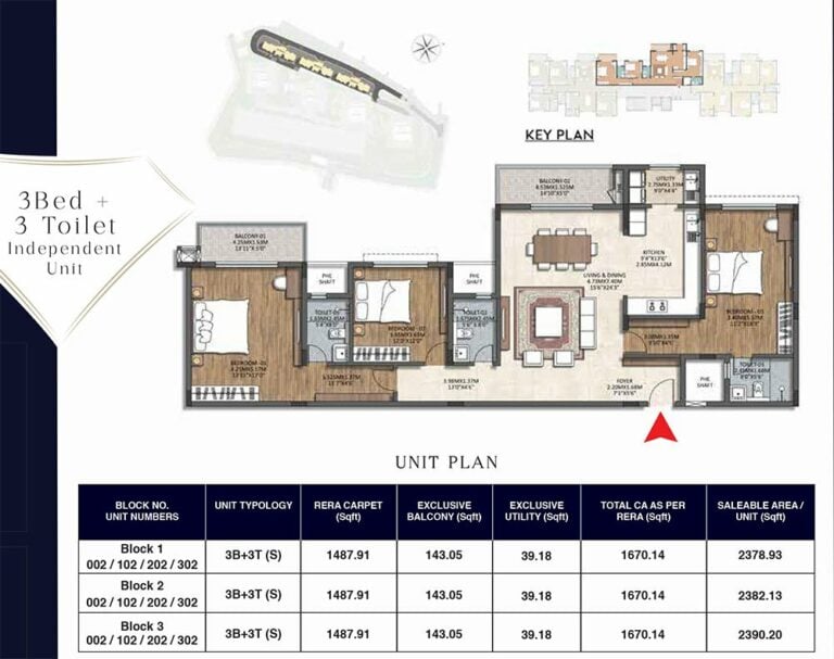 3BHK+3T 2378 - 2390 - TATA Promont Phase 2