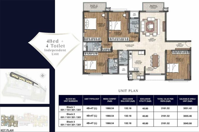 4BHK+4T 3031 - 3045 - TATA Promont Phase 2
