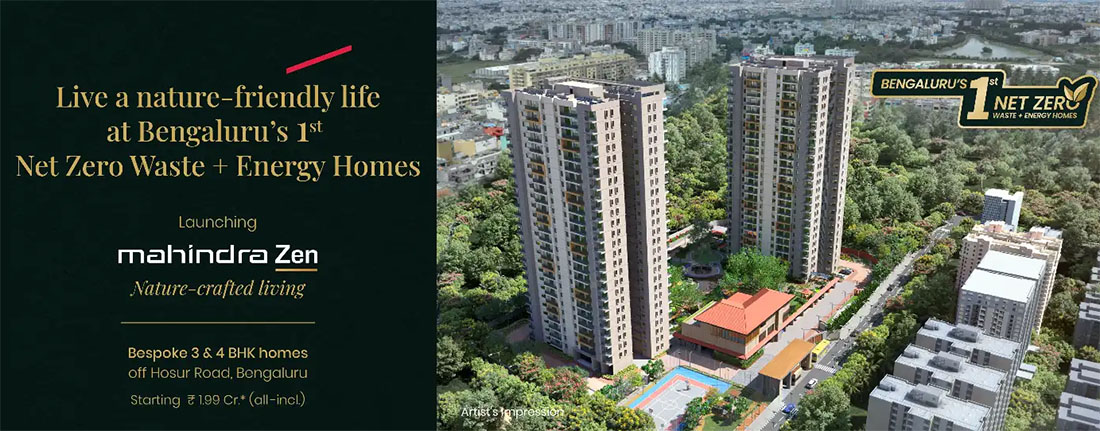 Main Elevation - Mahindra Zen Apartments Singasandra