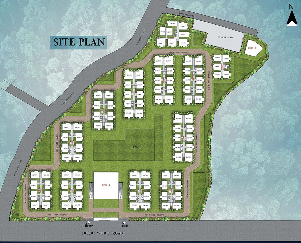 Master Plan - The Legacy by Ananda Homes Alkapur Township Apartments Manikonda