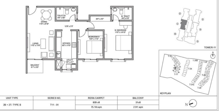 2BHK+2T 809 - Birla Trimaya Phasse 2