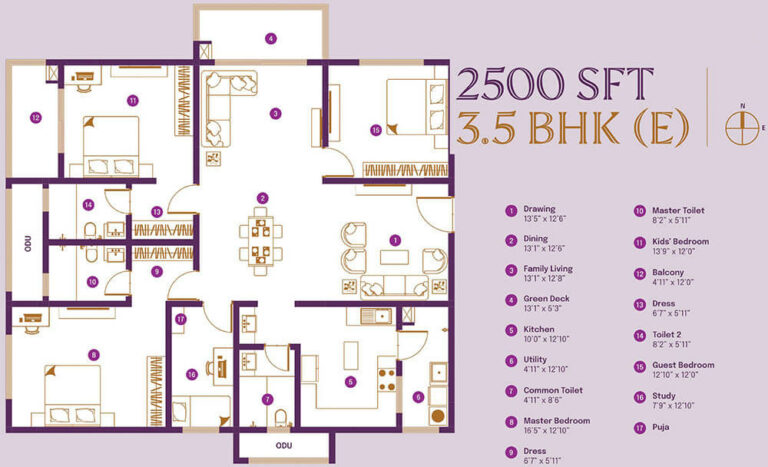 3.5BHK 2500 - ASBL Landmark