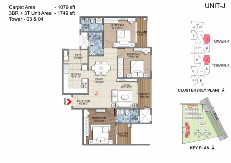 3BHK 1749 - Sattva Songbird Budigere