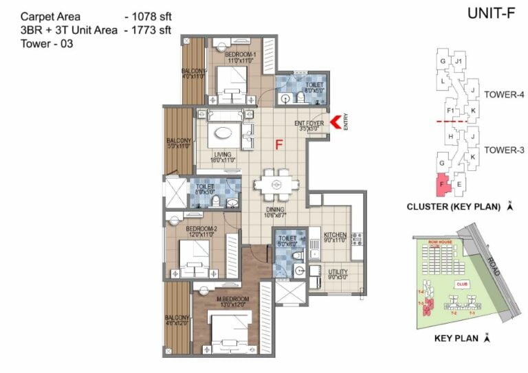 3BHK 1773 - Sattva Songbird Budigere