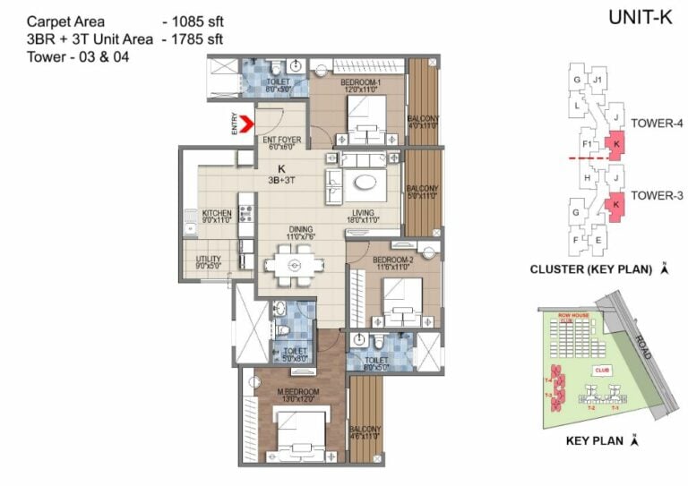 3BHK 1785 - Sattva Songbird Budigere