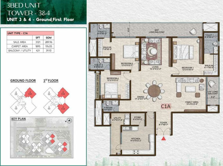 3BHK 3121 - Prestige Pine Forest Whitefield